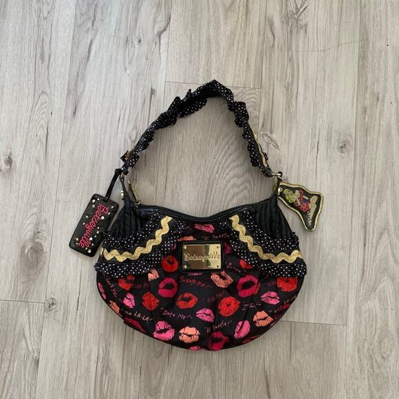 Betseyville By Betsey Johnson Handbags - Betseyville Betsey Johnson Lips Shoulder Bag